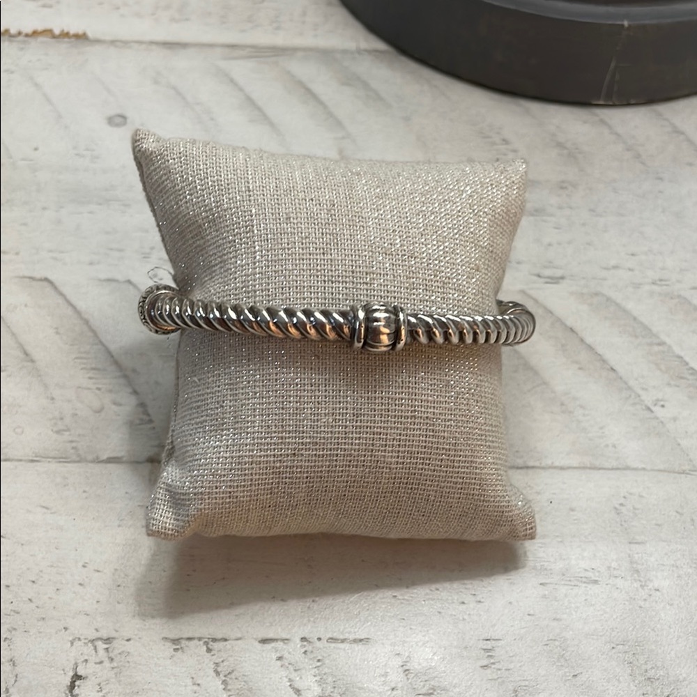 Brighton silver hinged bangle